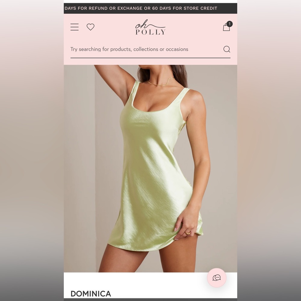 Oh Polly Dominica Lime Green Dress
